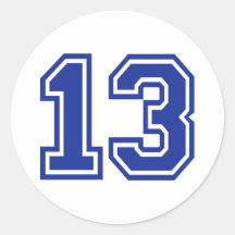 13 - Thirteen Sticker