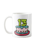 13 Year Old Birthday Cake Mugs