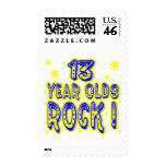 13 Year Olds Rock ! (blue) Postage Stamps