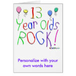13 Year Olds Rock ! Greeting Cards