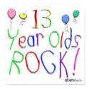 13 Year Olds Rock ! posters