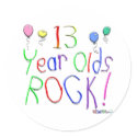 13 Year Olds Rock ! stickers
