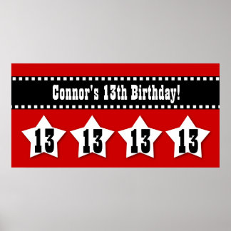 13th Birthday Posters | Zazzle