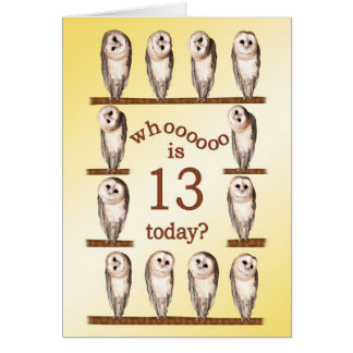Funny 13th Birthday Cards | Zazzle
