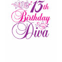 13th Birthday Diva t-shirts