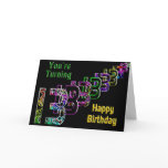 13th Birthday - Numbers Greeting Card