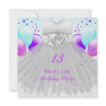 13th Birthday Party Girls 13 Teen Personalized Announcement