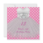 13th Birthday Party Girls 13 Teen Custom Invitation