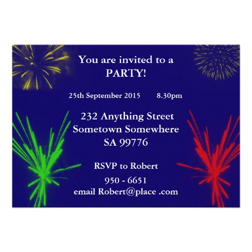 13th birthday party invitate custom invites