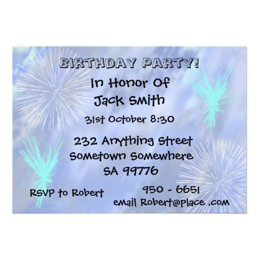 13th birthday party invite