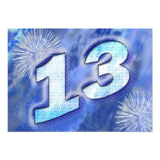 13th birthday party invite