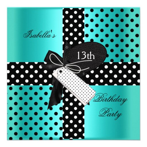 13th Birthday Party teenager girls Personalized Invitations