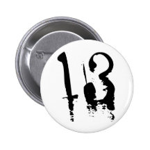 13th Birthday Pinback Buttons