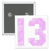 13th Birthday Presents Pinback Buttons