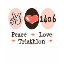 140.6 Peace Love Triathlon Distressed Tee t-shirts