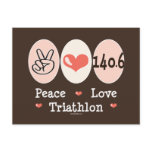 140.6 Peace Love Triathlon Postcard