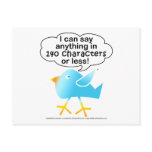 140 CHARACTERS Postcard