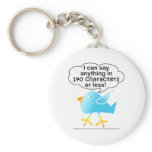 140 Characters Tweet Keychain