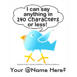 140 CHARACTERS Womens Light Tees t-shirts