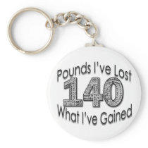 140 Pounds Lost Keychain keychains