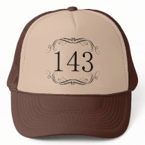 143 Area Code Mesh Hat