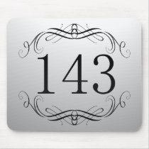 143 Area Code Mouse Pads