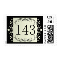 143 Area Code Stamp