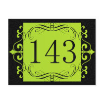 143 Area Code Post Card