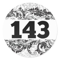143 ROUND STICKER