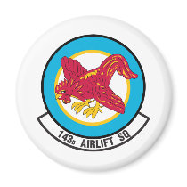 143rd Airlift Squadron Fridge Magnet