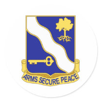 143rd Infantry Regiment Round Sticker