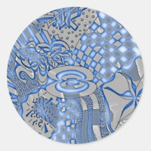 145 chub round stickers