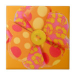 14779 FABRIC FLOWER SCRAPBOOKING POLKADOTS HIBISCU tiles