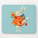 $14.95 Alice in Wonderland Mousepad Rabbit Heart mousepad