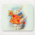$14.95 Alice in Wonderland Mousepad Rabbit Heart mousepad