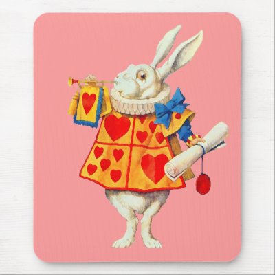 $14.95 Rabbit from Alice in Wonderland ~ Mousepad by galleriaofart