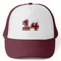 14 maroon Hat