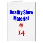 14 Reality Show Material Card