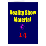 14 Reality Show Material Card