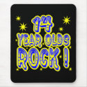 14 Year Olds Rock! (Blue) Mousepad by TShirtDotCom 14 Year Olds Rock! (Blue) Mousepad
