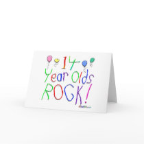 14 Year Olds Rock ! cards by BirthdaysRock 14 Year Olds Rock ! cards