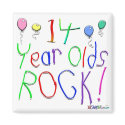 14 Year Olds Rock ! magnets by BirthdaysRock 14 Year Olds Rock ! magnets