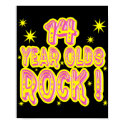 14 Year Olds Rock! (Pink) Poster Print by TShirtDotCom 14 Year Olds Rock! (Pink) Poster Print