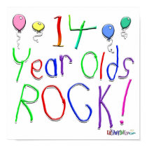 14 Year Olds Rock ! posters