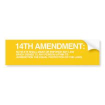 14TH AMENDMENT BUMPER STICKER