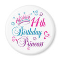 14th Birthday Princess magnets