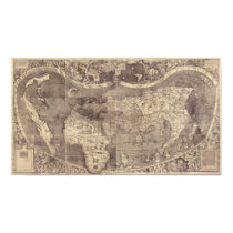 1507 Martin Waldseemller World Map posters