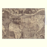 1507 Martin Waldseemuller World Map cards