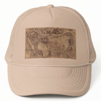 1507 Martin Waldseemuller World Map Hat