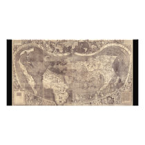 1507 Martin Waldseemuller World Map Photo Card Template